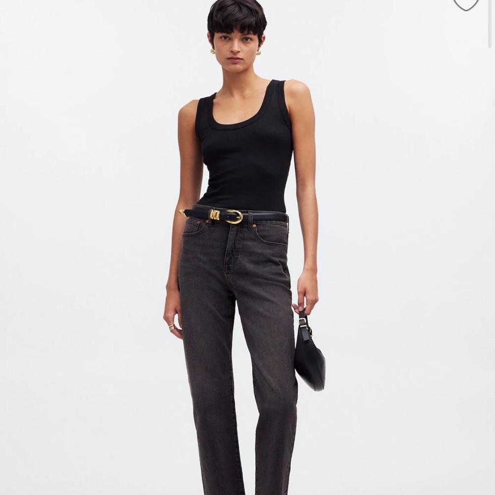 NWOT Madewell 90’s Straight Crop Jean Benley Wash Size 25